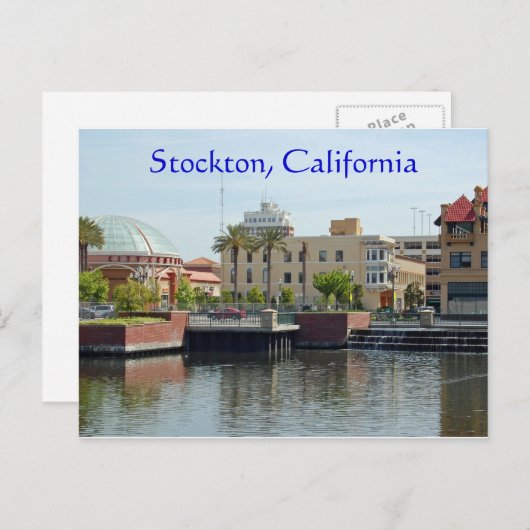 Stockton, Californië Briefkaart (Voorkant / Achterkant)