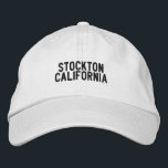 Stockton Californië Hoed Geborduurde Pet<br><div class="desc">Wees trots op je geboorteplaats</div>