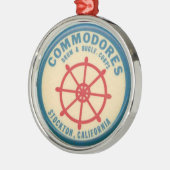 stockton drum en tapijtschelp metalen ornament (Links)