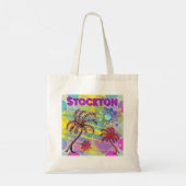 Stockton Happy en Hope Canvas tas (Achterkant)