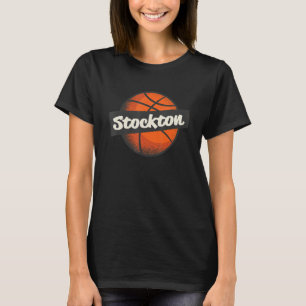 Stockton Hometown Basketbalspeler Sport T-shirt
