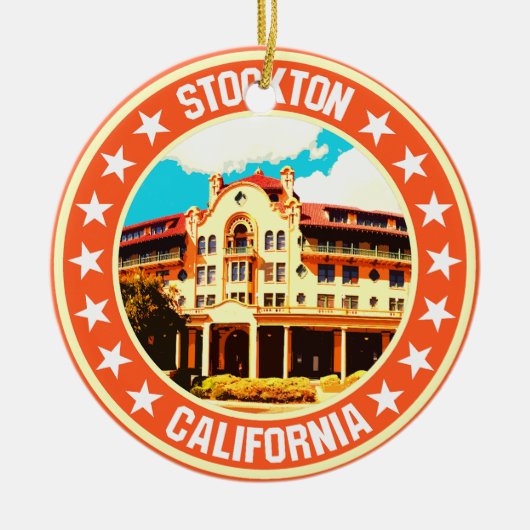 Stockton Keramisch Ornament (Voorkant)