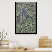 Stockton Lake Missouri Satellite Poster Map (Keuken)