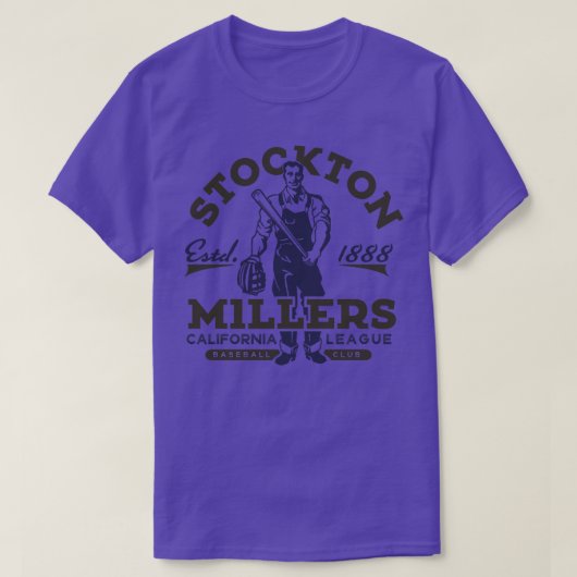 Stockton Millers Baseball T-shirt (Design voorkant)
