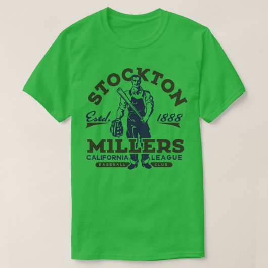 Stockton Millers Baseball T-shirt (Design voorkant)