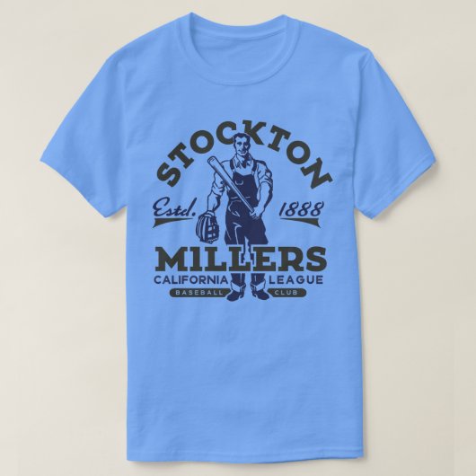 Stockton Millers Baseball T-shirt (Design voorkant)