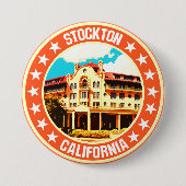 Stockton Ronde Button 7,6 Cm (Voorkant)