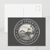STOCKTON SAN JOAQUIN CALIFORNIË BRIEFKAART (Voorkant / Achterkant)