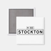 Stockton St., San Francisco Straatbord Magneet (Voorkant / Achterkant)