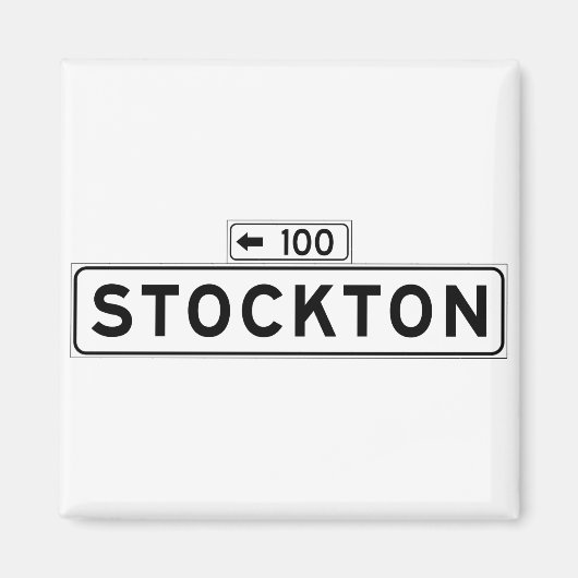 Stockton St., San Francisco Straatbord Magneet (Voorkant)