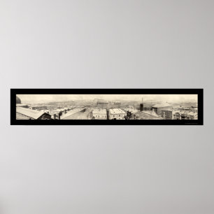 Stockyards Chicago Foto 1899 Poster