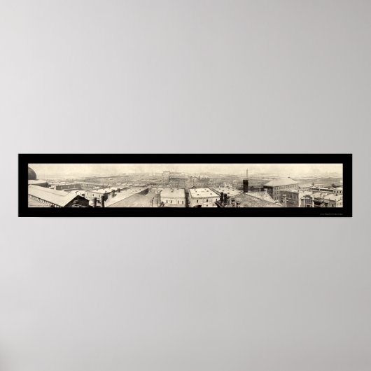 Stockyards Chicago Foto 1899 Poster (Voorkant)