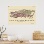 Stockyards Chicago, IL Panoramic Map - 1890 Poster (Keuken)