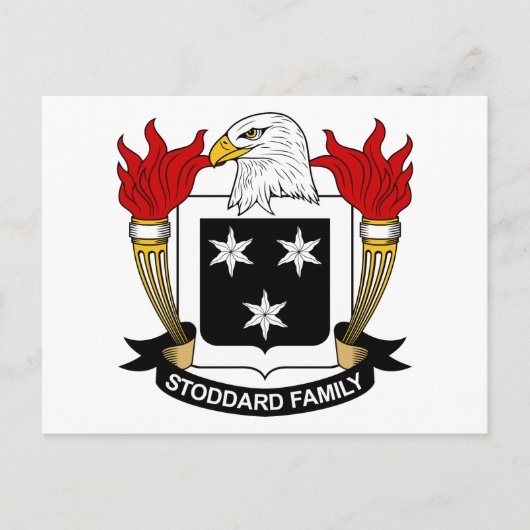 Stoddard Family Crest Briefkaart (Voorkant)