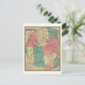 Stoddard's Map of the Adirondack Wilderness, 1883 Briefkaart (Staand voorkant)