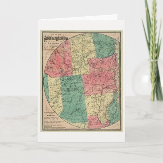 Stoddard's Map of the Adirondack Wilderness, 1883 Kaart (Voorkant)