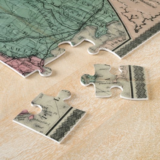 Stoddard's Map of the Adirondack Wilderness, 1883 Legpuzzel (Zijkant)