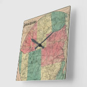 Stoddard's Map of the Adirondack Wilderness, 1883 Vierkante Klok (Hoek)