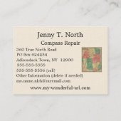 Stoddard's Map of the Adirondack Wilderness, 1883 Visitekaartje (Achterkant)