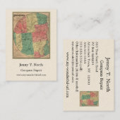 Stoddard's Map of the Adirondack Wilderness, 1883 Visitekaartje (Voorkant / Achterkant)