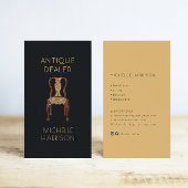  Stoel Antiek Dealer Interieur Designer Visitekaartje
