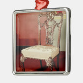 Stoel, Chippendale 'Director'-ontwerp, c.1760 Metalen Ornament (Links)