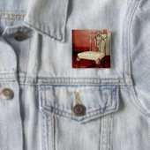 Stoel, Chippendale 'Director'-ontwerp, c.1760 Vierkante Button 5,1 Cm (In situ)
