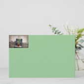 Stoel en Bloem Briefpapier (Staand voorkant)