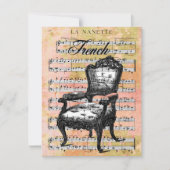  stoel en muziekopdrachten kaart (Voorkant)