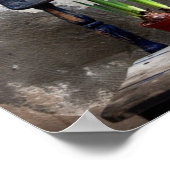 Stoel en ventilator Poster (Hoek)