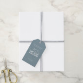 Stoel Gereserveerd Moeder van de Bruidegom Blauwe  Cadeaulabel (Met Touw)