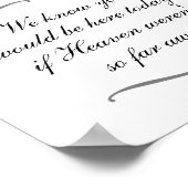 Stoel gereserveerd voor de vader van de bruidegom  poster (Hoek)