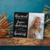 Stoel gereserveerd voor de zuster van de bruid in  fotoplaat (Zijkant)