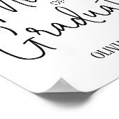 Stoel gereserveerd voor moeder van de afgestudeerd poster (Hoek)