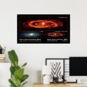 Stoel in Andromeda Galaxy (M31) - Spitzer Space Poster (Thuiskantoor)
