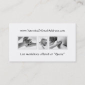 Stoel Massage Therapist Visitekaartje (Achterkant)