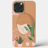 Stoel met schuine streep omgeven door Planten Case-Mate iPhone Case (Achterkant)
