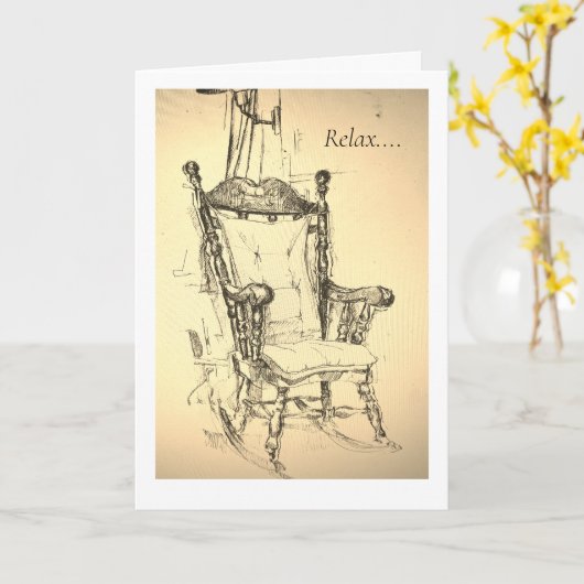 Stoel vergrendelen ! kaart (Gele Bloem)