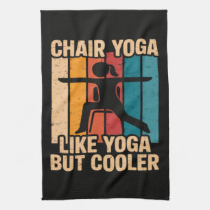 Stoel Yoga Zoals Yoga Maar Koeler Theedoek