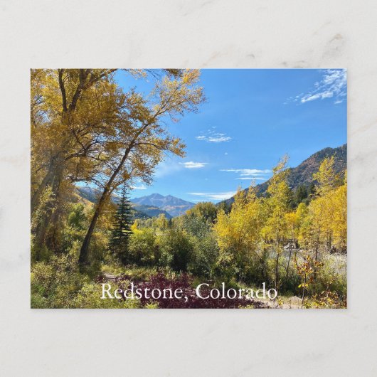 Stoelberg Briefkaart in Redstone, Colorado (Voorkant)