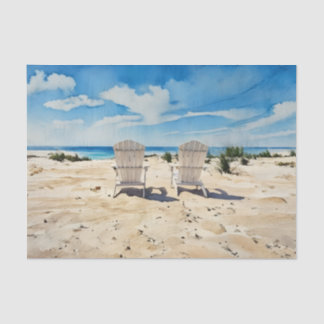 Stoelen in het Zand Tissue Paper Tissuepapier