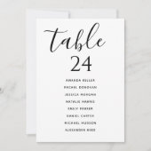 Stoelenkaart Tafelindeling Kaart Elegant (Voorkant)