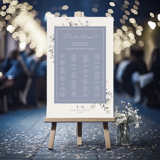 Stoelenplattegrond Delicate Wildflower Stof Dusty  Acryl Bord