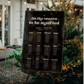 Stoelindeling Acrylbord Zwarte Winter Huwelijk Acryl Bord