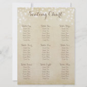 Stoelindeling met Perkamentglans Kaart (Achterkant)