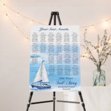 Stoelindeling Sail Away Pensioenfeest