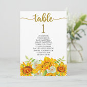 Stoelindeling Tafelkaart met Mooie Calligrafie Kaart (Staand voorkant)