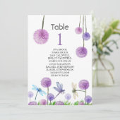 Stoelindeling Tafelkaart Mooie Calligrafie Kaart (Staand voorkant)