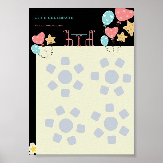 Stoelindelingen Poster (Voorkant)