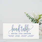 Stoelkaart voor het hoofdbord - Mooie kalligrafie  Kaart (Staand voorkant)